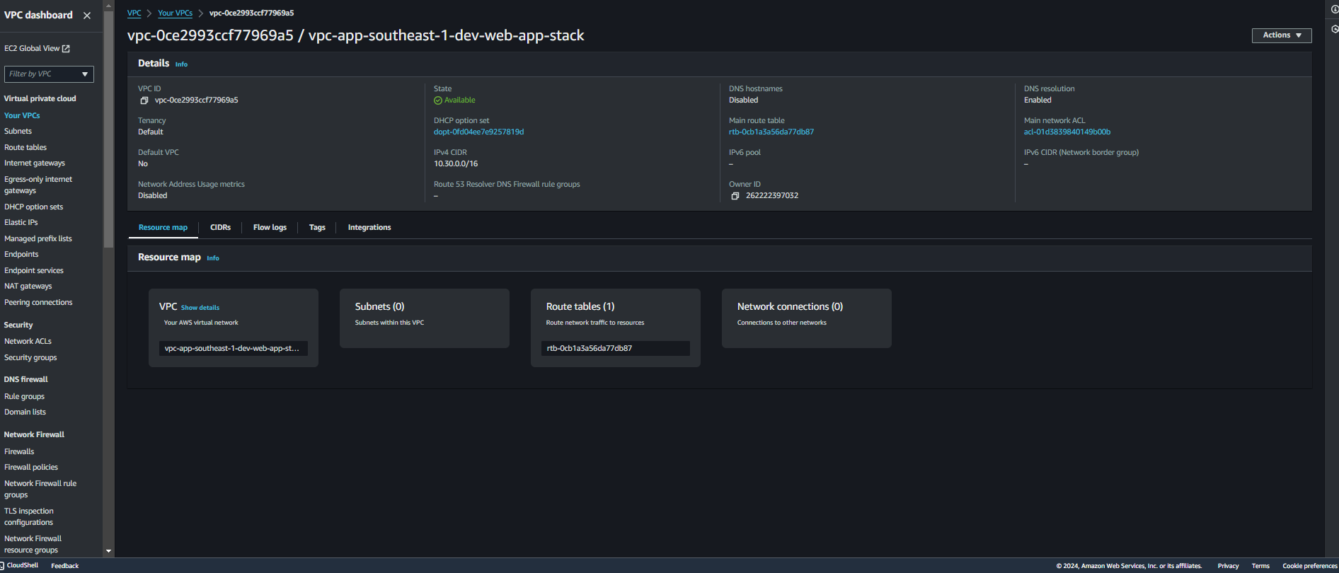 Create VPC Snapshot