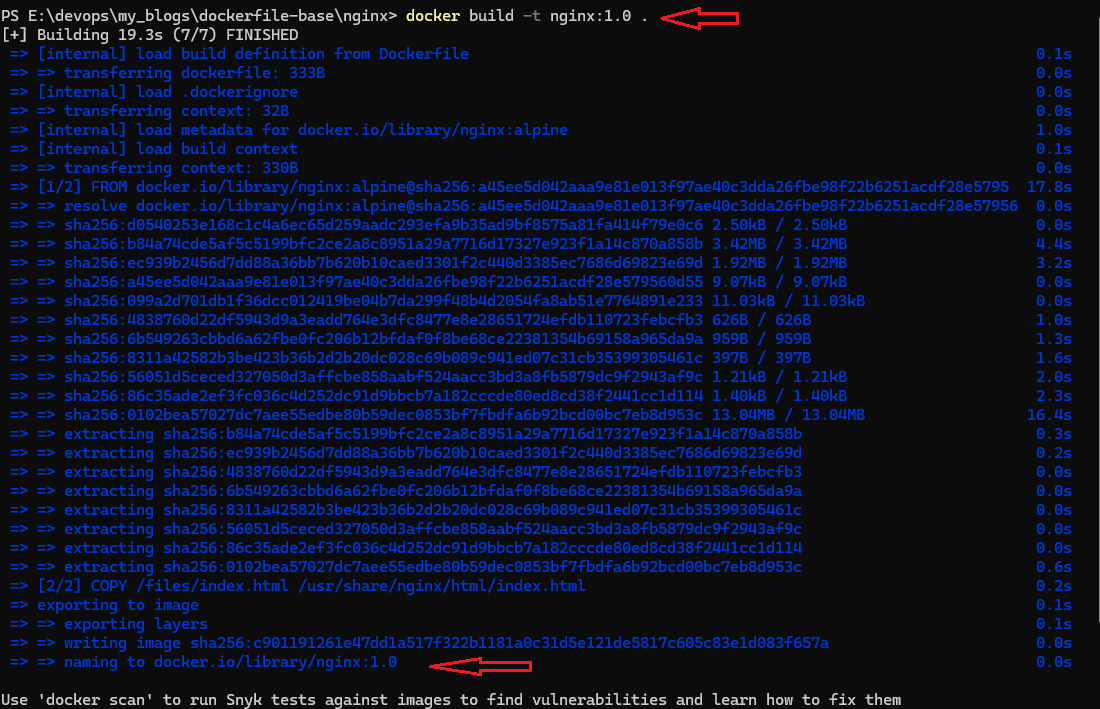 docker build images